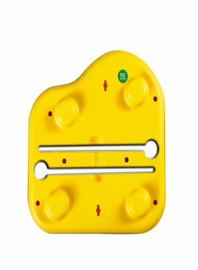 RAINBOW RIDERS Small Xylophone Musical Instrument 2 in 1 Piano and Xylophone Toy with Colorful Keys and Mallets Educational Musical Toy for Toddlers, Babies, Boys, and Girls (Yellow) - Image 2